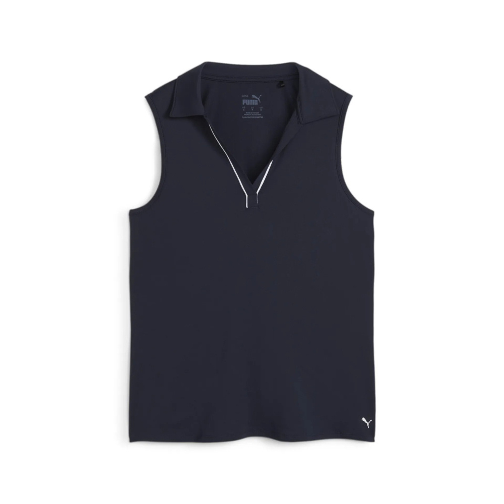Puma Womens Cloudspun Piped SL Polo - Deep Navy