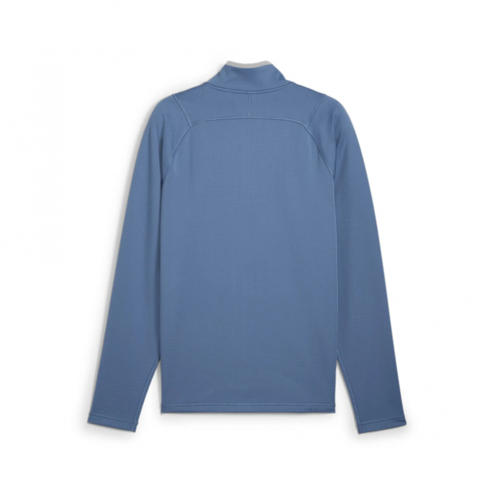 Puma Mens Waffle Fleece 1/4 Zip - Blue Horizon