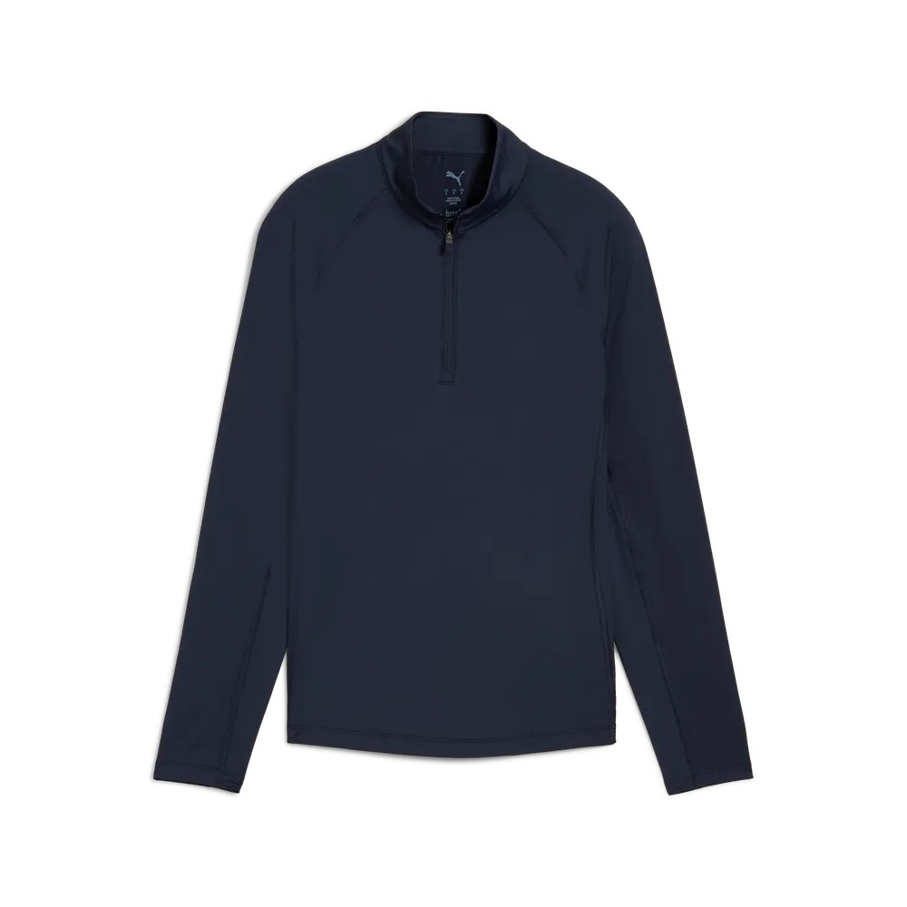Puma Womens You-V Solid 1/4 Zip - Deep Navy