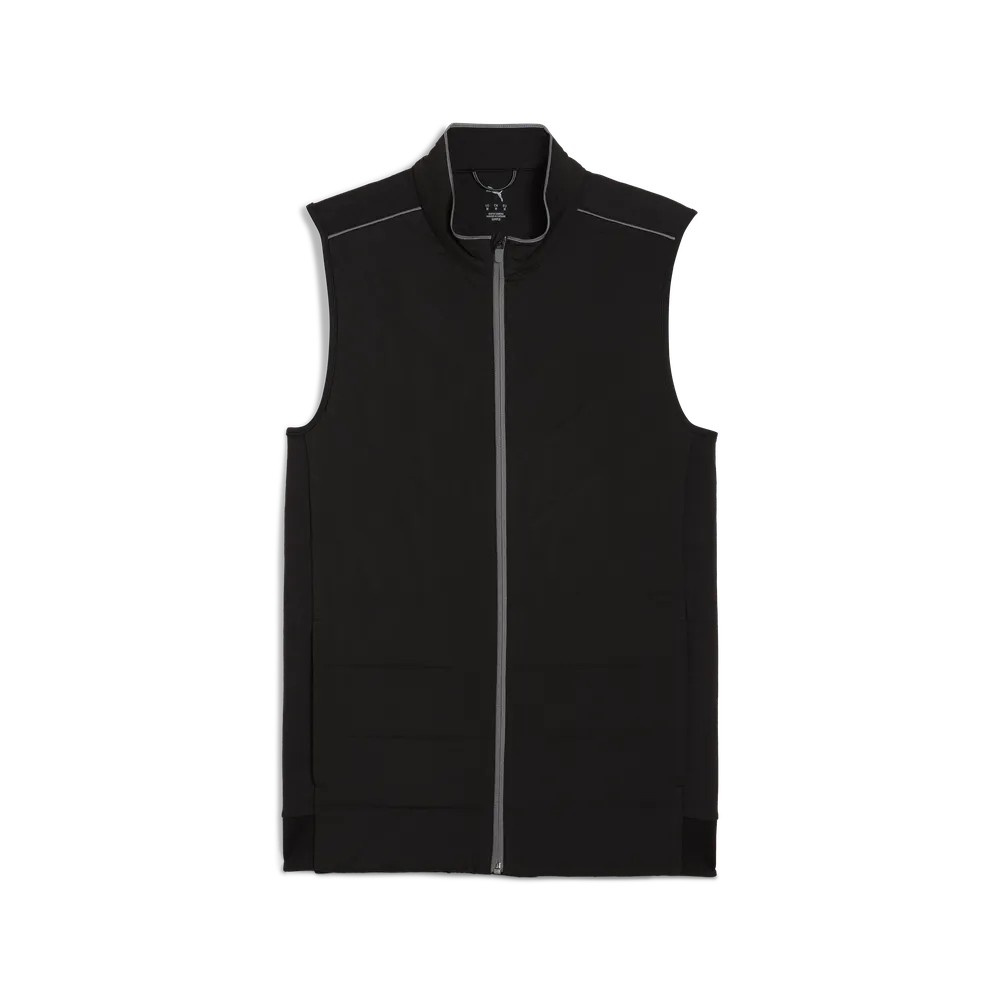Puma Mens Cloudspun Fleece Hybrid Vest - Black