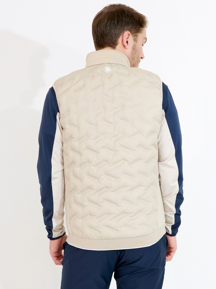 Abacus Mens Portrush Hybrid Vest - Light Sand