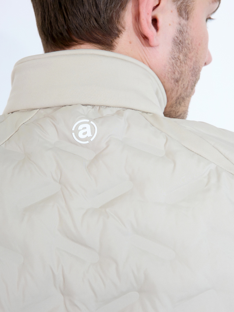 Abacus Mens Portrush Hybrid Vest - Light Sand