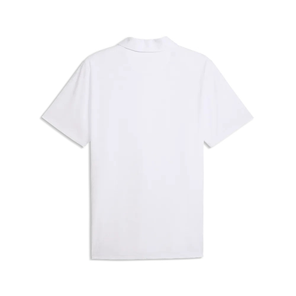 Puma Mens MATTR Deco Jacquard Polo - White Glow
