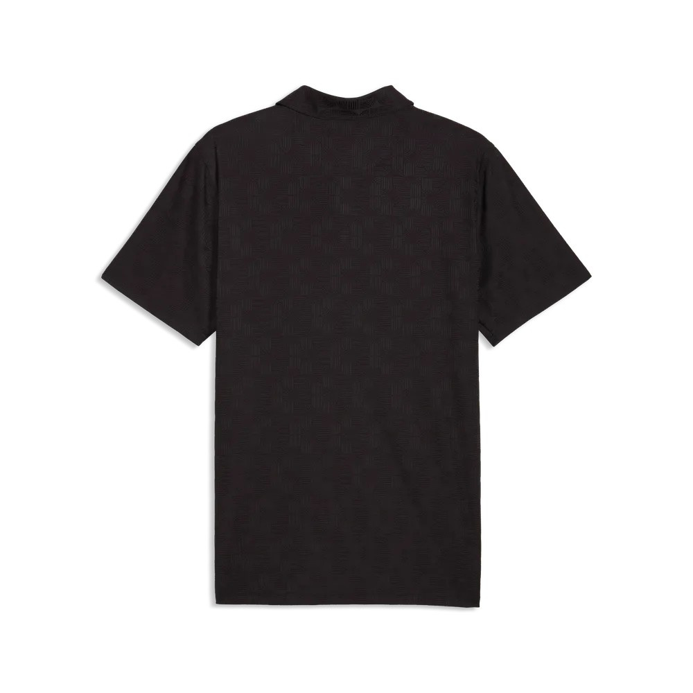 Puma Mens MATTR Deco Jacquard Polo - Black