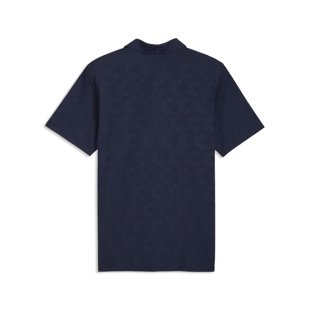 Puma Mens MATTR Deco Jacquard Polo - Deep Navy