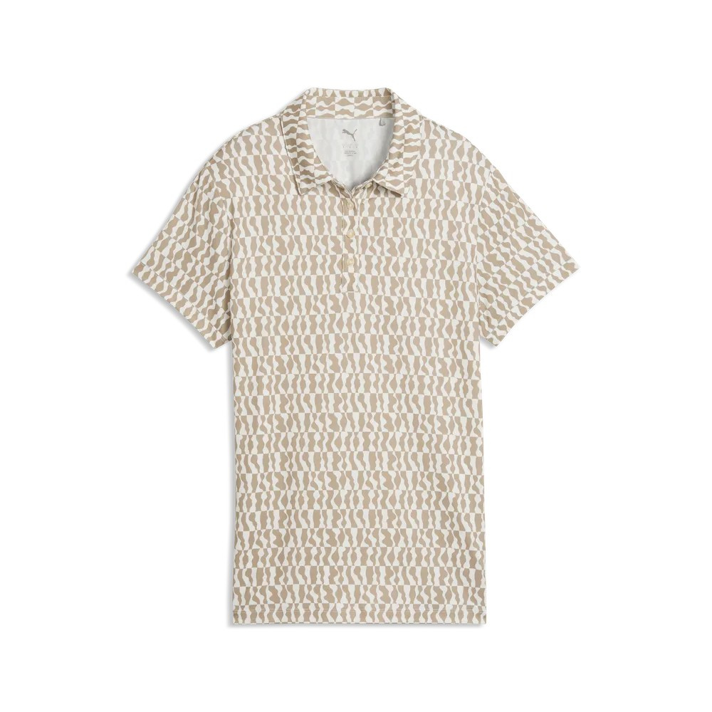Puma Womens Cloudspun Wavey SS Polo - Ice Coffee