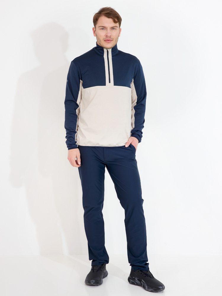 Abacus Mens Erne Midlayer - Clam Melange