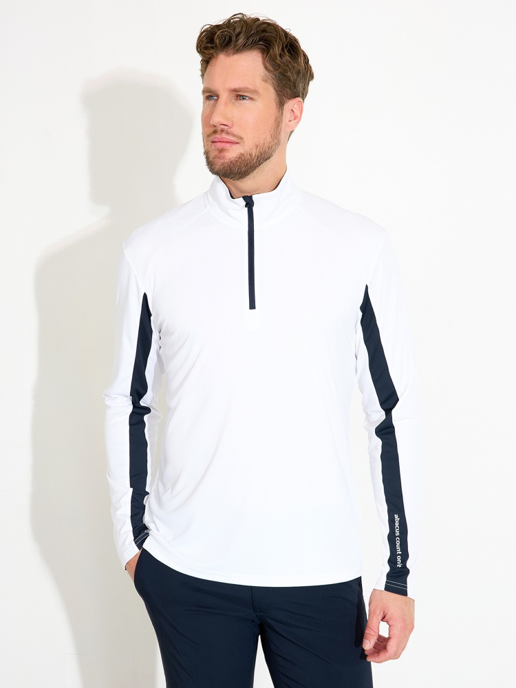 Abacus Mens Aloha UV Longsleeve - White/Navy