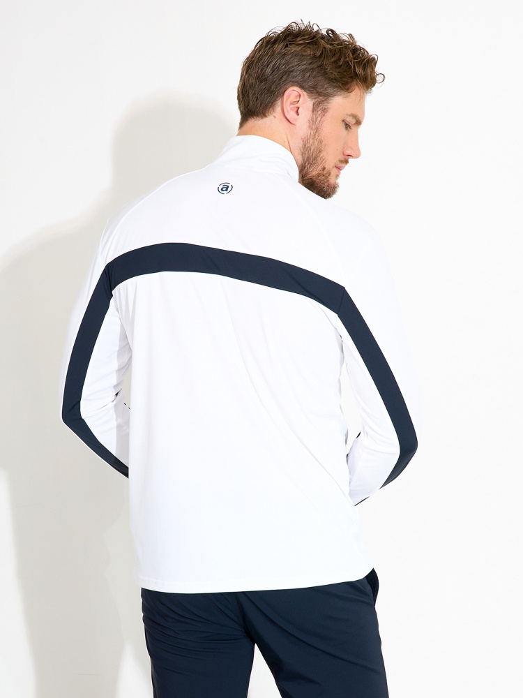 Abacus Mens Aloha UV Longsleeve - White/Navy