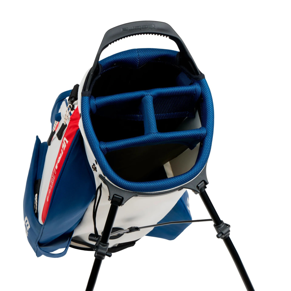 Cobra Ultralight 2 Stand Bag - Sugared Almond/Estate Blue/Pop Red