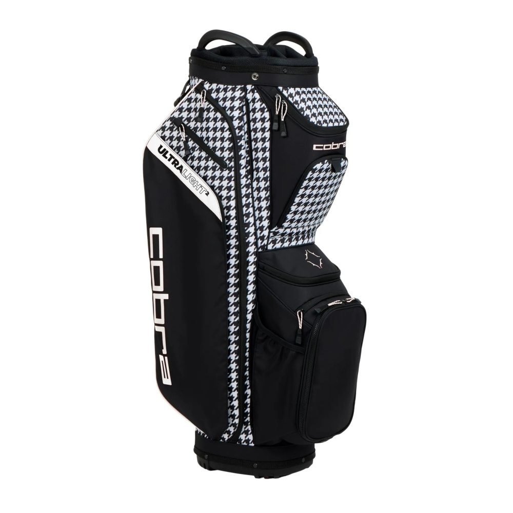 Cobra Ultralight 2 Cart Bag - Houndstooth/Melted Carmel
