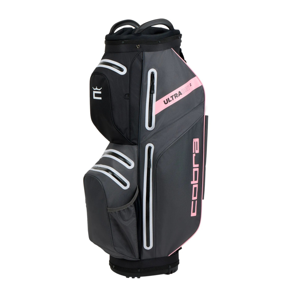 Cobra Ultradry 2 Cart Bag - Black/Rose Gold
