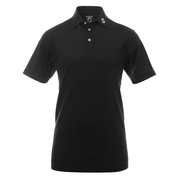 Footjoy Mens Stretch Pique Solid - Black