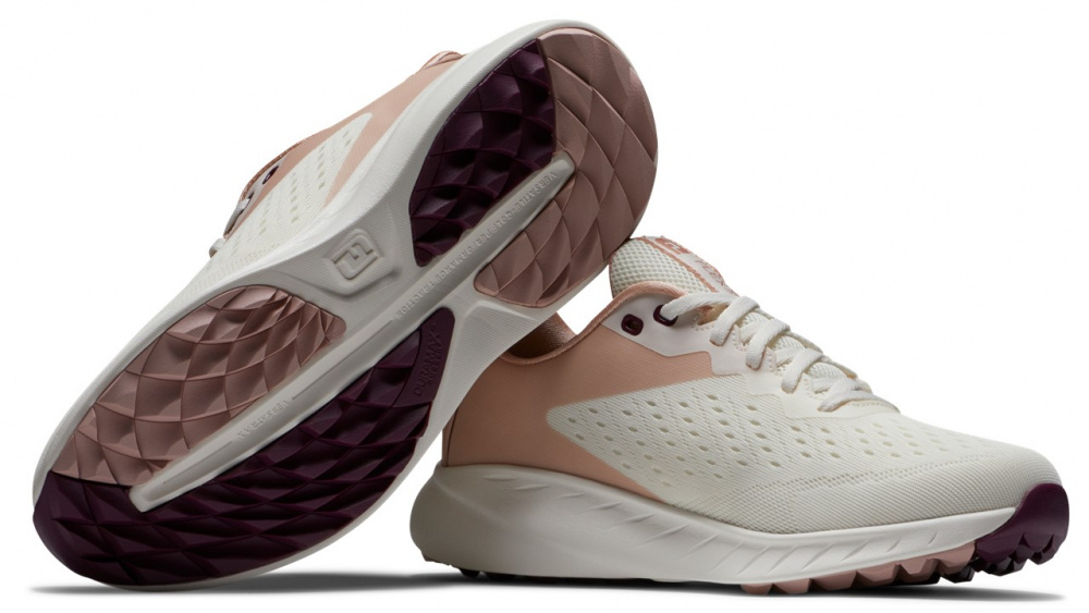 Footjoy Womens FJ Flex XP Medium - Beige/Peach/Blue