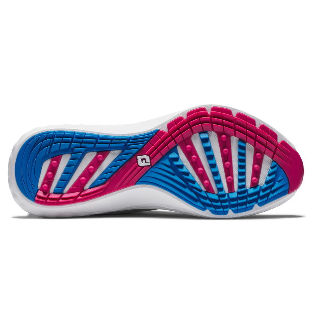 Footjoy Womens Quantum Wide - White/Blue/Pink