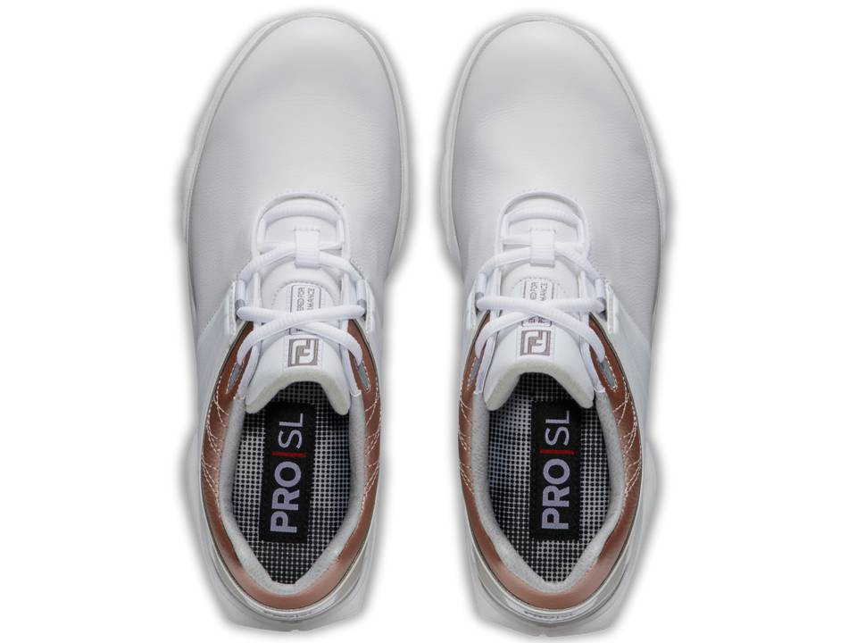 Footjoy Womens Pro SL Medium - White/Rose Gold