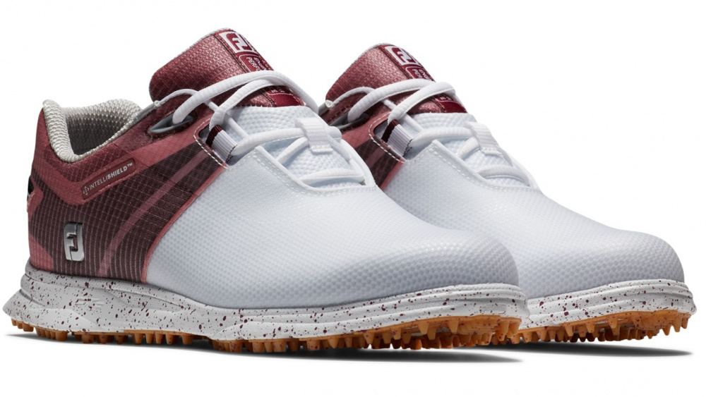 Footjoy Womens Pro SL Sport Medium - White/Black/Burgundy