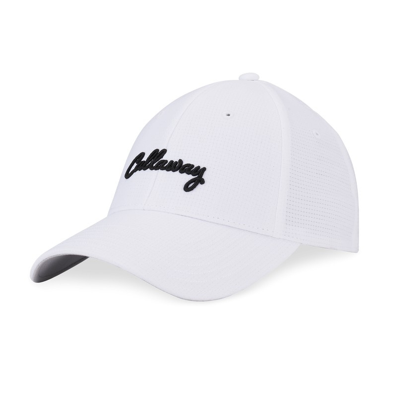 Callaway Womens Stitch Magnet Cap - White/Black