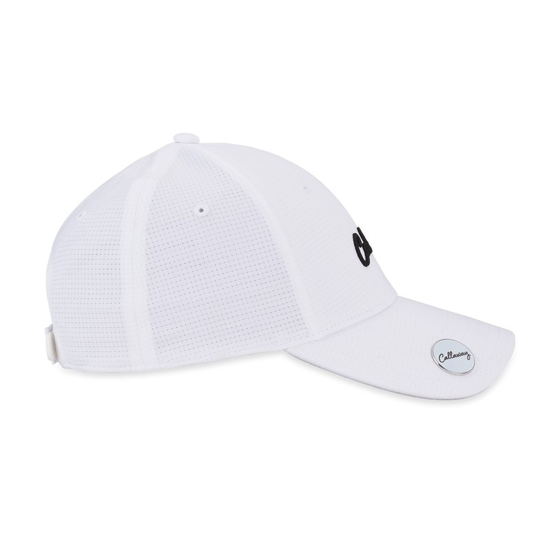 Callaway Womens Stitch Magnet Cap - White/Black