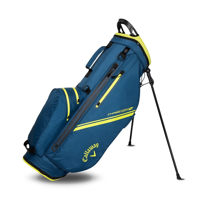 Callaway Chase Dry Standbag 2025 - Navy/Flo Yellow