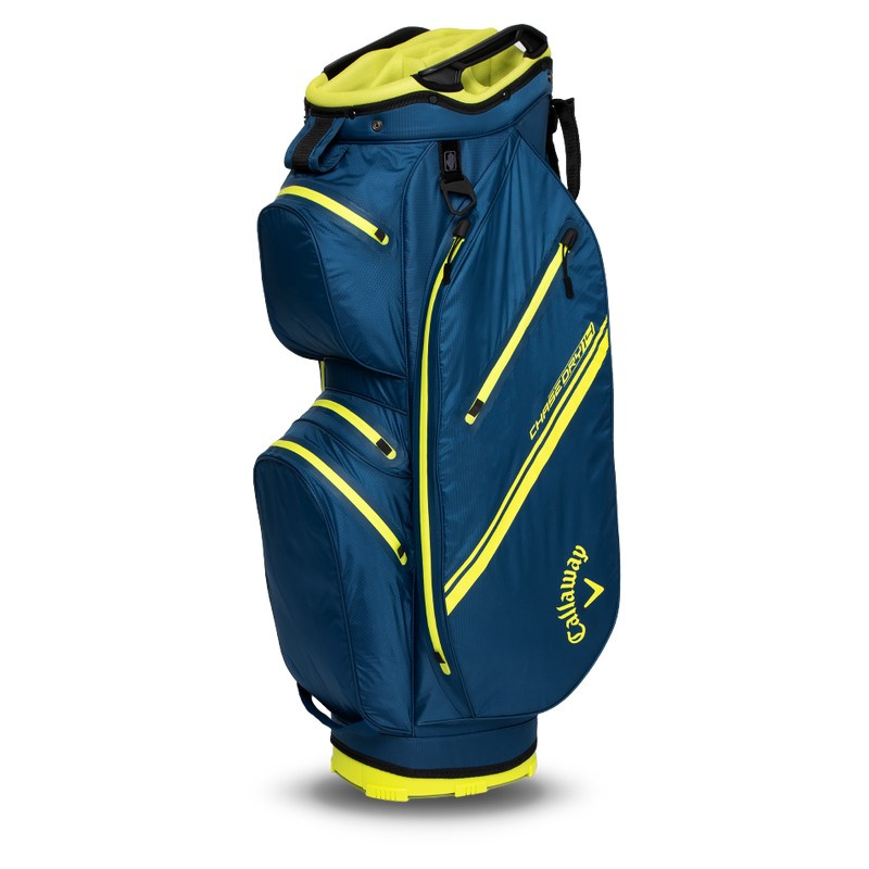 Callaway Chase 14 Dry Cartbag 2025 - Navy/Flo Yellow