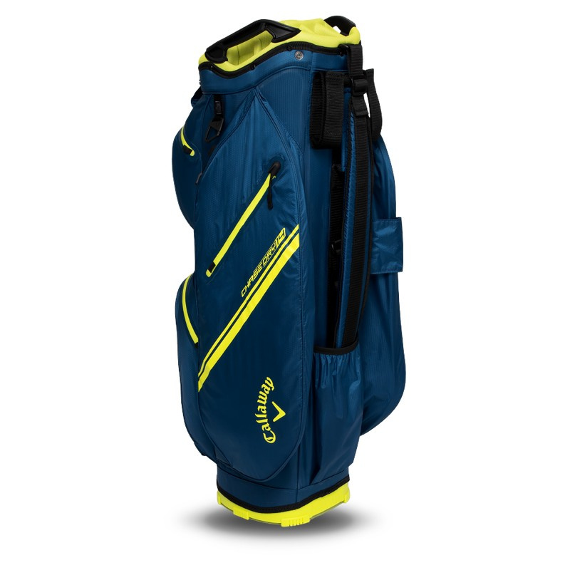 Callaway Chase 14 Dry Cartbag 2025 - Navy/Flo Yellow