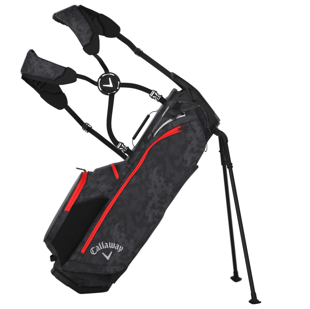 Callaway Fairway C HD (HyperDry) Standbag 2026 - Graphite/Desert Camo/Red