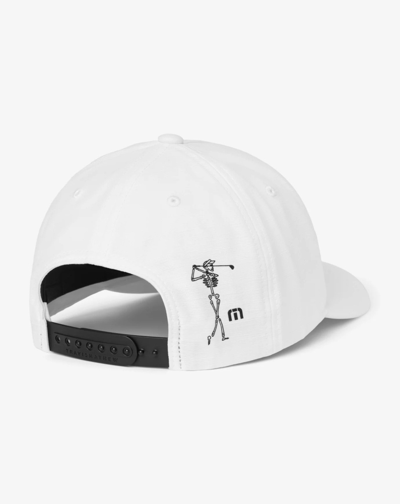 Travis Mathew Golf Sucks Snapback Hat - White