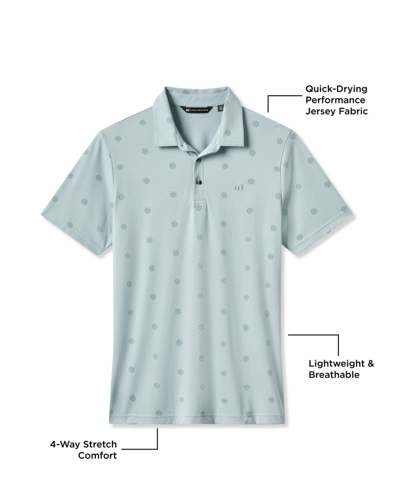 Travis Mathew Mens Performance Jersey Sol Polo - Arona