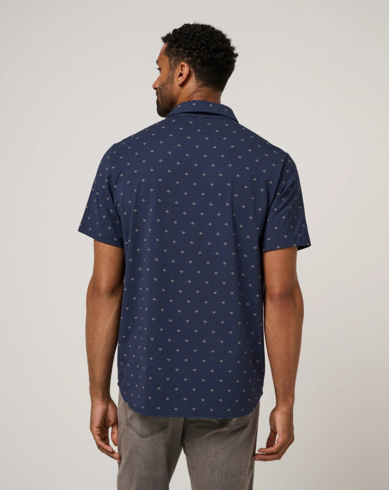 Travis Mathew Mens Comfortknit Geo - Total Eclipse