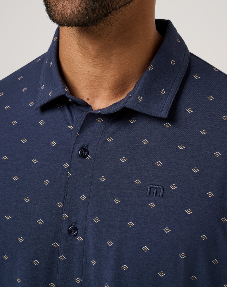 Travis Mathew Mens Comfortknit Geo - Total Eclipse