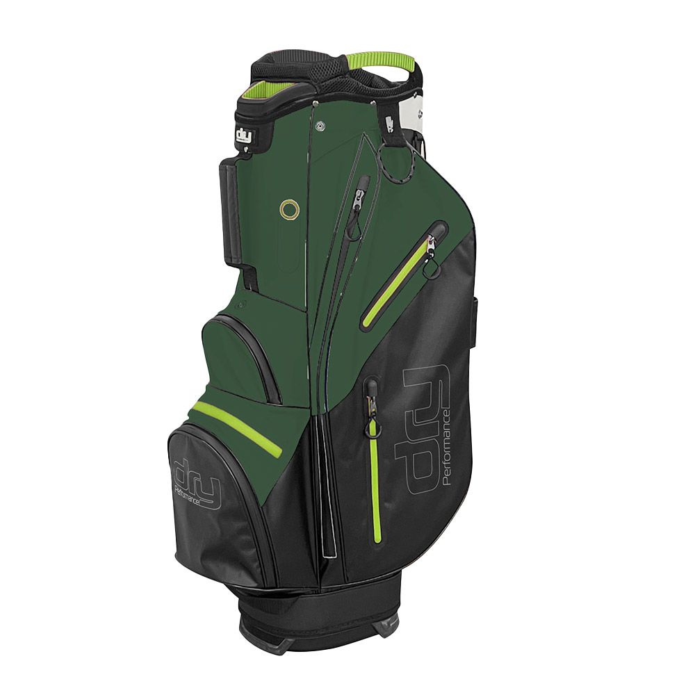 Dry Performance Waterproof Cartbag 9 2024 - Green/Black/Lime