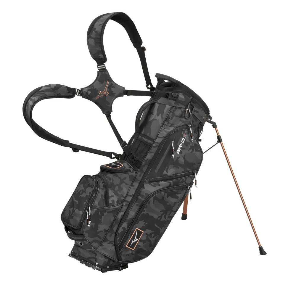 Mizuno BR-DX Standbag - Black Camo/Copper