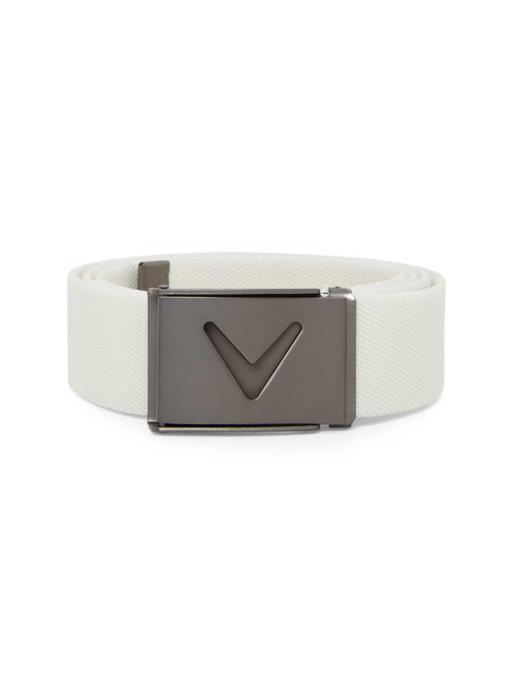 Callaway Mens V-Logo Belt - Bright White