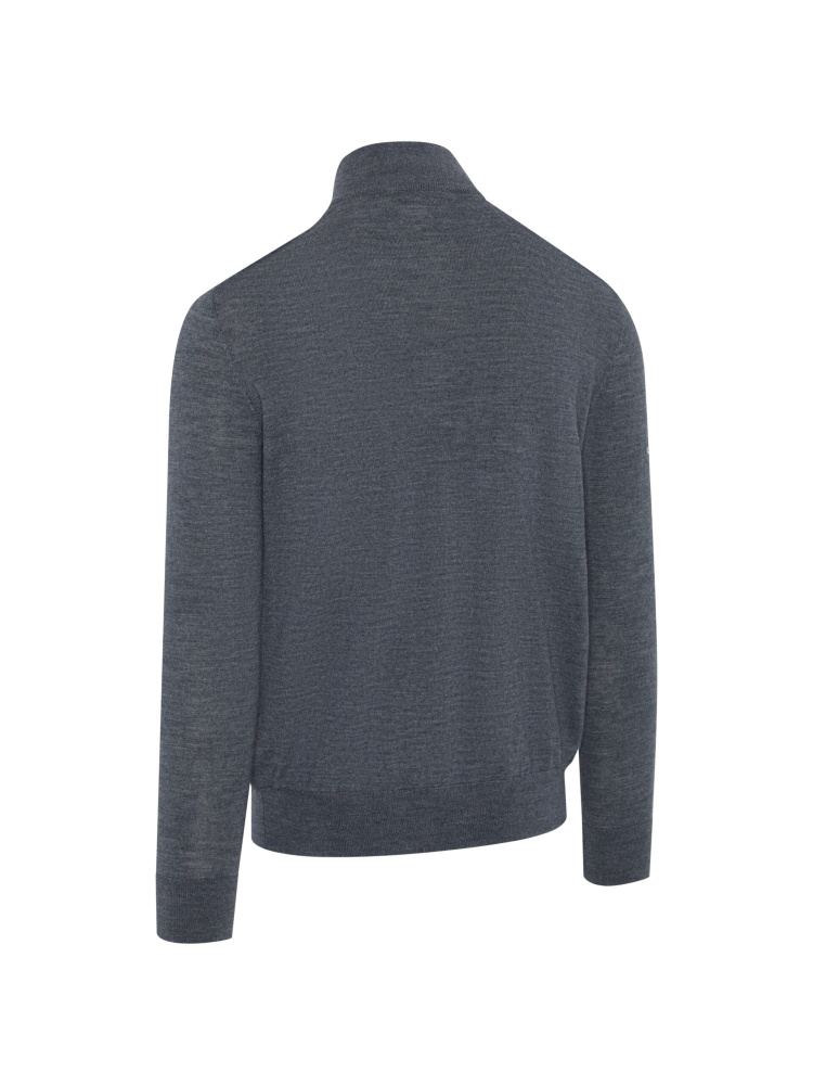 Callaway Mens Blended Merino 1/4-Zip Sweater - Steel Heather