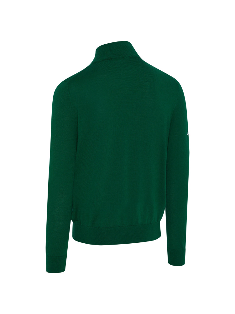 Callaway Mens Blended Merino 1/4-Zip Sweater - Galapagos Green