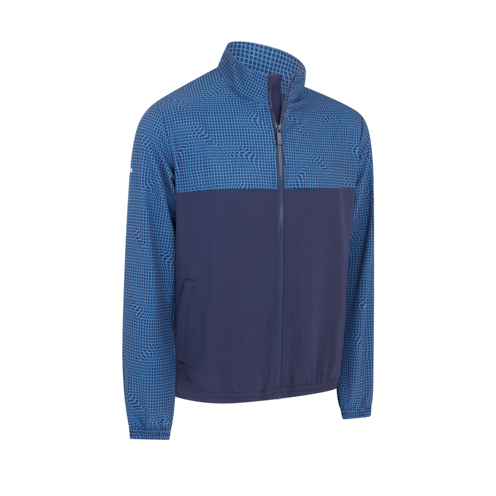 Callaway Mens LS Blocked Wind Jacket - Peacoat