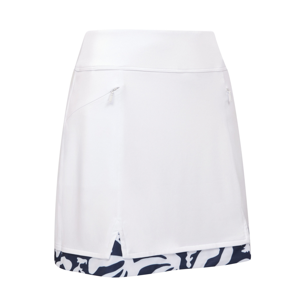 Callaway Womens Abstract Floral Skort - Brilliant White