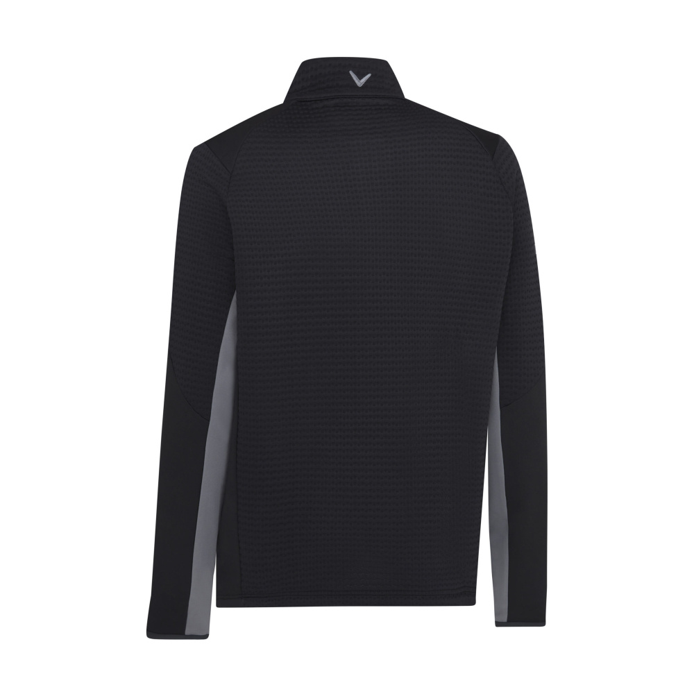 Callaway Mens Midweight Textured Pullover - Caviar