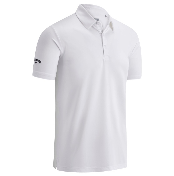 Callaway Mens Swingtech Solid Polo - Bright White