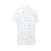 Callaway Mens All Over Birdie Polo - Bright White Callaway Mens All Over Birdie Polo - Bright White