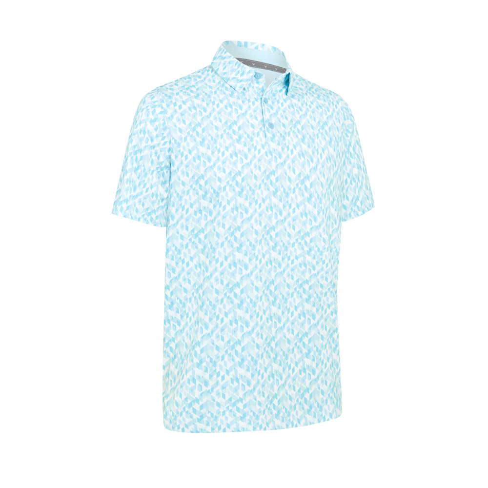 Callaway Mens Kaleidoscop Chev Polo - Arctic Paradise