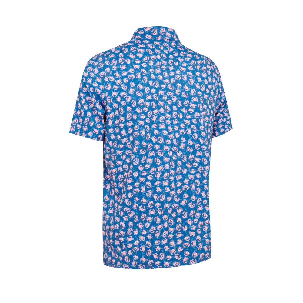 Callaway Mens Crab Novelty Polo - Galaxy Blue