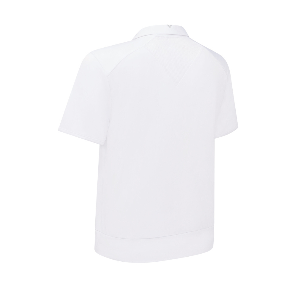 Callaway Womens Waist Length Mesh Detail Polo - Brilliant White
