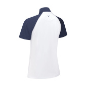 Callaway Womens Engineered Birdie Polo - Brilliant White Callaway Womens Engineered Birdie Polo - Brilliant White