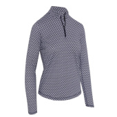 Callaway Womens Scarf Geo Printed 1/4-Zip Pullover - Peacoat Callaway Womens Scarf Geo Printed 1/4-Zip Pullover - Peacoat