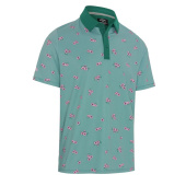 Callaway Mens Azalea Gingham Polo Shirt - Galapaogos Green Callaway Mens Azalea Gingham Polo Shirt - Galapaogos Green