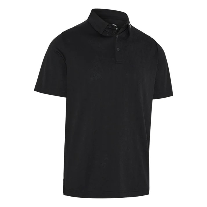 Callaway Odyssey Ventilated Jacquard Polo Shirt - Caviar
