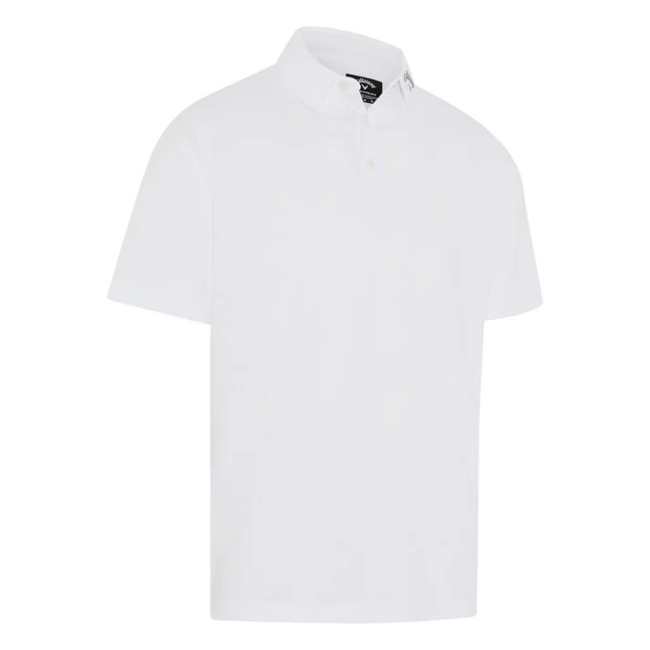Callaway Odyssey Ventilated Jacquard Polo Shirt - Bright White
