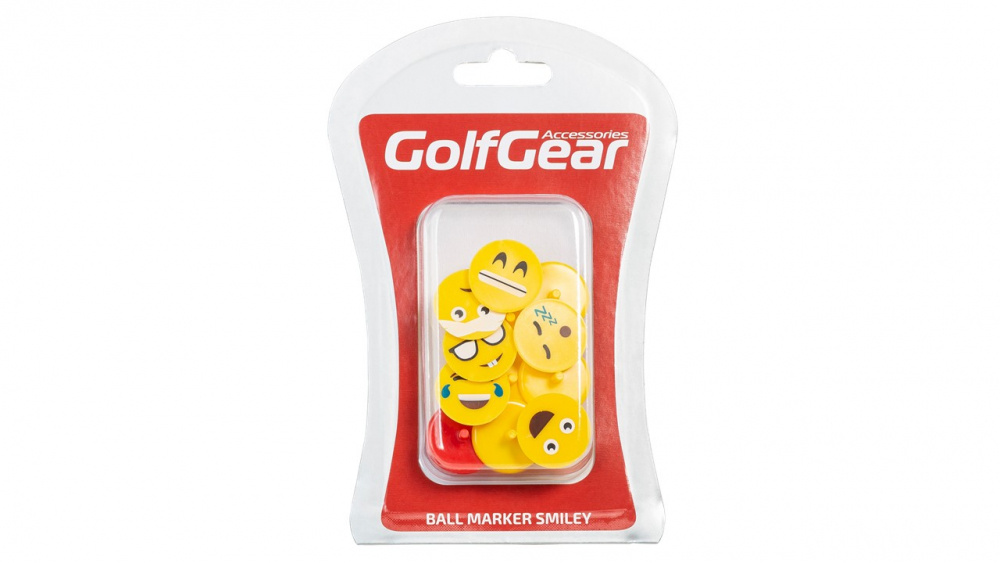 Smiley Ballmarker 12-pack